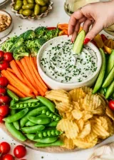 5-Minute Herb and Garlic Dip with Greek Yogurt