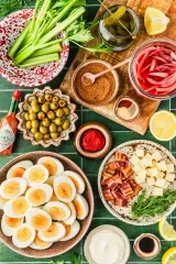 Bloody Mary Deviled Eggs