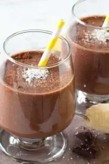 Chocolate Peanut Butter Banana Smoothie