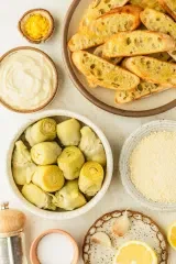 Lemony Artichoke Bruschetta