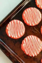 Strawberry Cake Mix Cookies