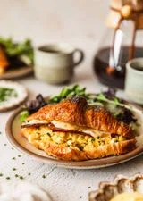 Sheet Pan Bacon, Egg, and Cheese Croissant Sandwiches