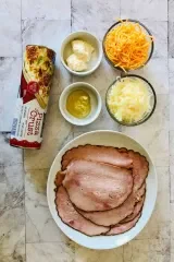 Baked Ham and Cheese Roll Ups