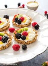 Breakfast Fruit Tarts with Granola Crust