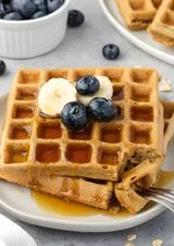 Crispy Oat Flour Waffles (Gluten-Free)