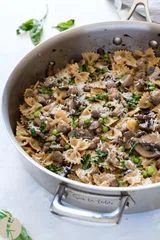 One Pot Italian Sausage Bow Tie Pasta