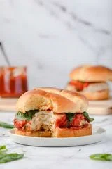 Ground Chicken Parmesan Burgers