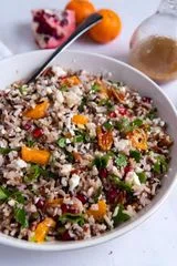 Wild Rice Salad with Orange and Pomegranate