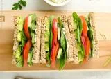 Veggie Sandwich with Lemon Herb Cream Cheese