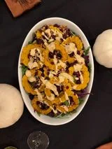 Delicata Squash & Baby Kale Salad