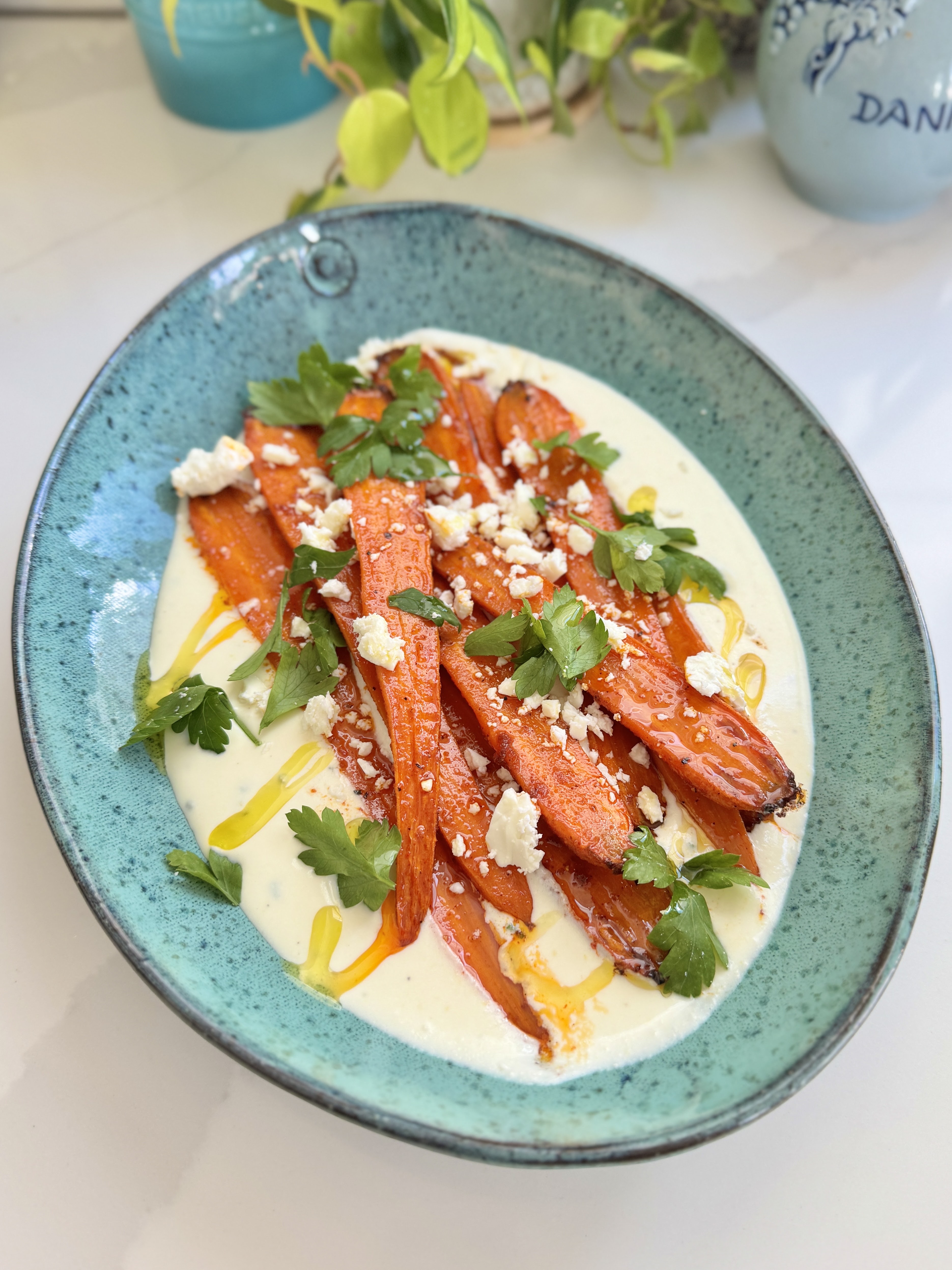 Roasted Carrots with Whipped Feta