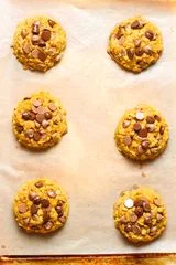Pumpkin Oatmeal Chocolate Chip Cookies