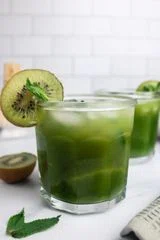 Matcha Kiwi Mint Iced Tea