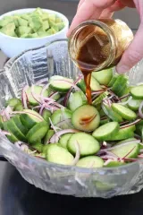 10 Minute Cucumber Avocado Salad