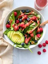 Whole30 Berry Salad with Raspberry Vinaigrette