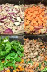 Sweet Potato Breakfast Hash with Sausage and Sage