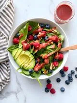 Whole30 Berry Salad with Raspberry Vinaigrette