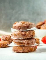 Strawberry Sour Cream Doughnuts