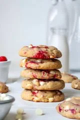 Raspberry White Chocolate Cookies
