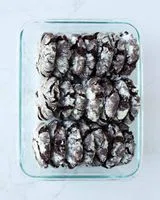 Andes Chocolate Peppermint Crinkle Cookies