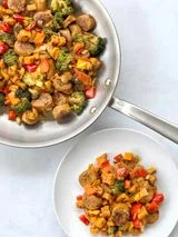 Vegan Sausage and Vegetable Skillet