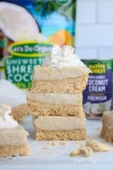 Vegan Coconut Cheesecake Bars