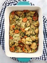 Meatless Stuffing Casserole