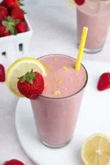 Strawberry Lemonade Protein Smoothie