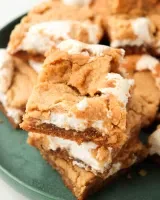 Fluffernutter Bars (Marshmallow Peanut Butter Bars)
