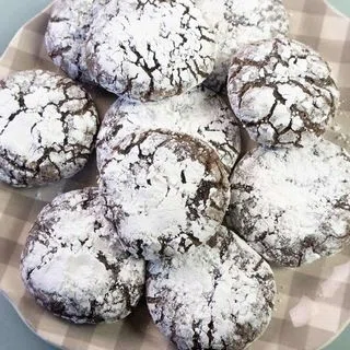 Crinkle Brownie Cookies