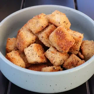 Cacio e Pepe Tofu Bites