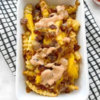 Vegan Animal Style Fries (Copycat In N Out Recipe)