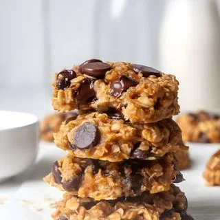 Banana Oatmeal Peanut Butter Cookies