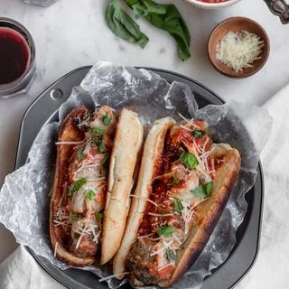 Marc’s Meatball Subs With Garlic Rolls