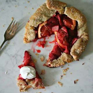Strawberry and Grapefruit Galette