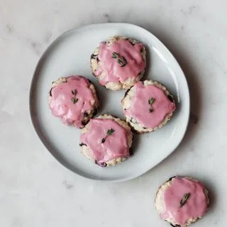 Chocolate Chip Scones + Blood Orange Glaze