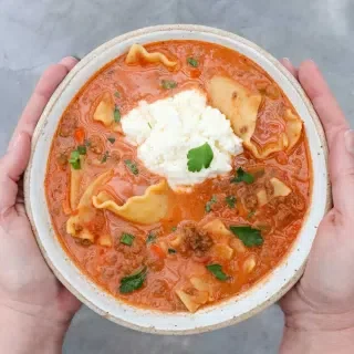 Easy One Pot Lasagna Soup