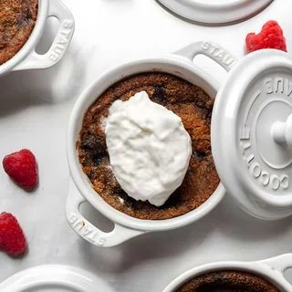 Paleo Mini Raspberry Cobblers