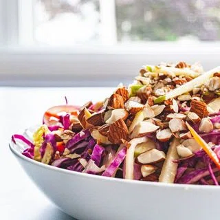 Coleslaw with Apples and Nuts