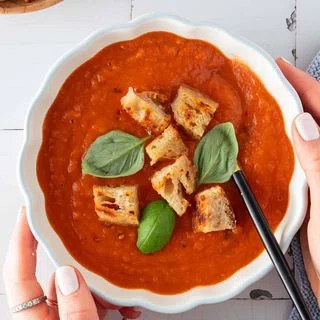 Tomato Soup With Hidden Beans