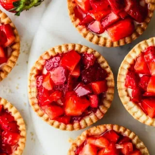 Quick Mini Strawberry Custard Tartlets