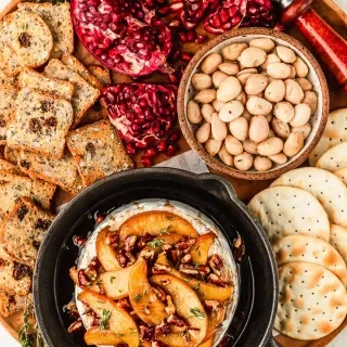 Apple Baked Brie with Pecans