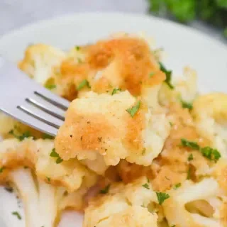 Sicilian Baked Cauliflower with Cheese