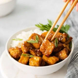 Air Fryer Spicy Tofu