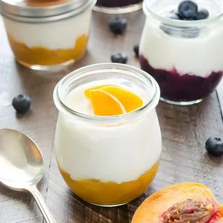 Homemade Fruit on the Bottom Yogurt Cups