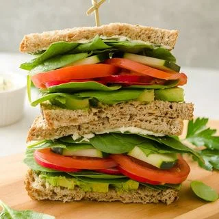Veggie Sandwich with Lemon Herb Cream Cheese
