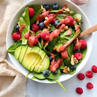 Whole30 Berry Salad with Raspberry Vinaigrette