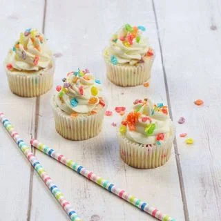 Fruity Pebble Cupcakes