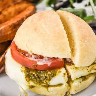 Pesto Chicken Mozzarella Sandwich