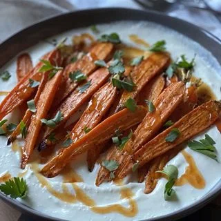 Roasted Carrots with Whipped Feta